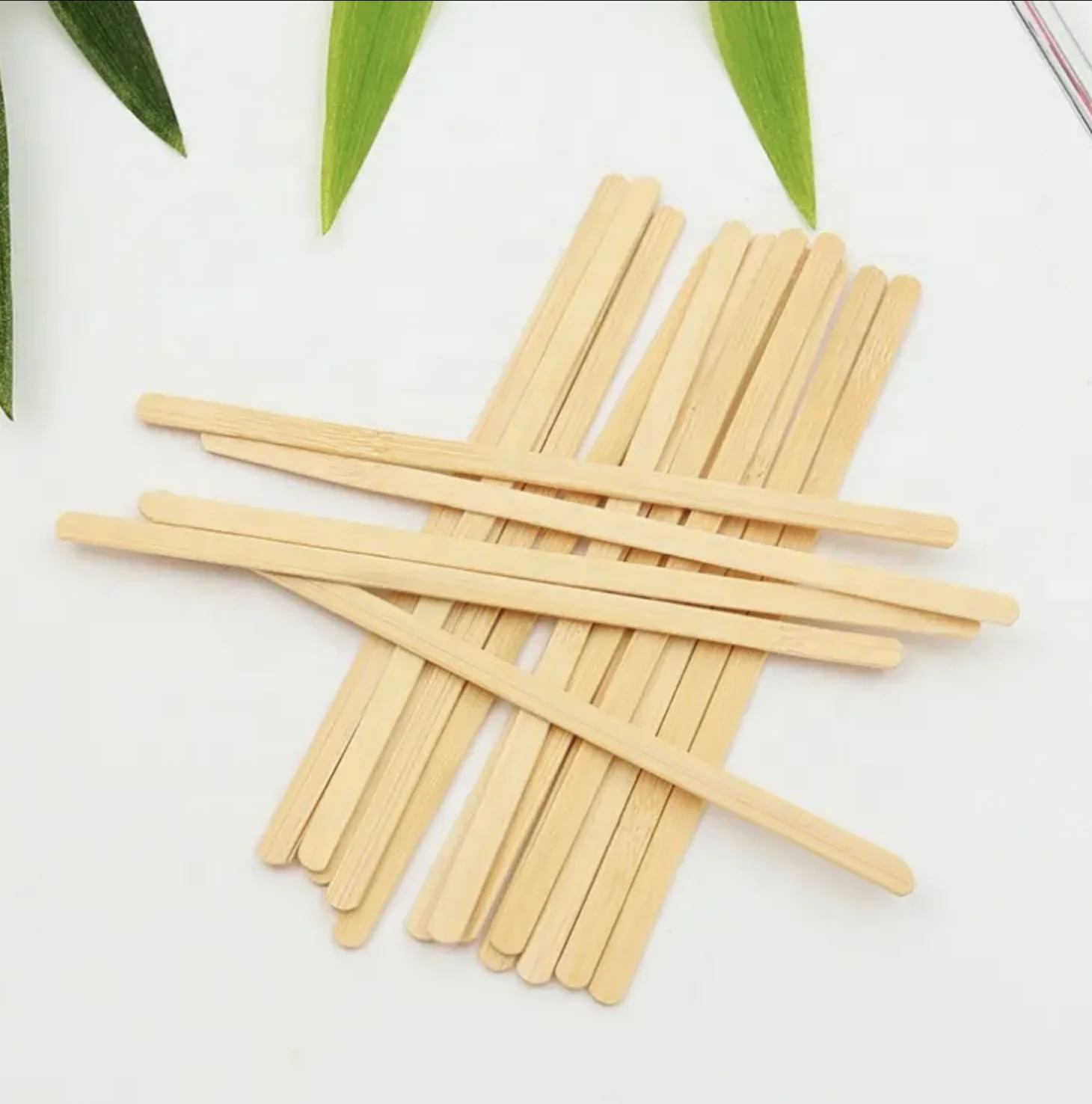 

500 Pcs Disposable Wooden Coffee Stirrers Hot Cold Drinking Stir Beverage Sticks For DIY Crafts Stir Cakesicle