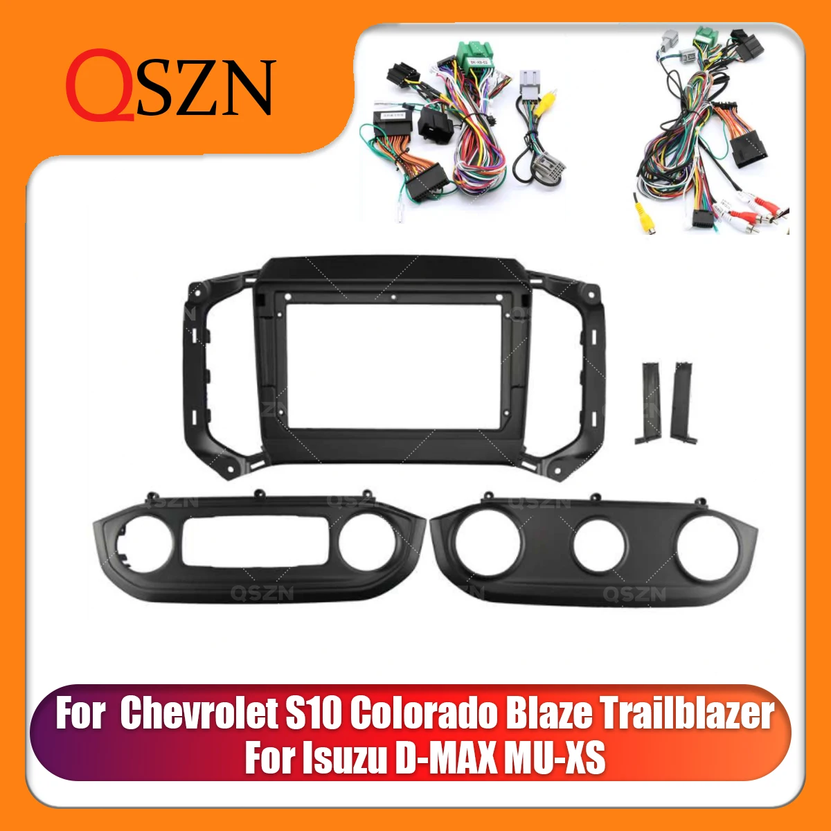 

Car Frame Fascia For Chevrolet S10 Colorado Blaze Trailblazer Isuzu D-MAX MU-XS Bezel Panel Fitting Dashboard Mount Kit 2 Din