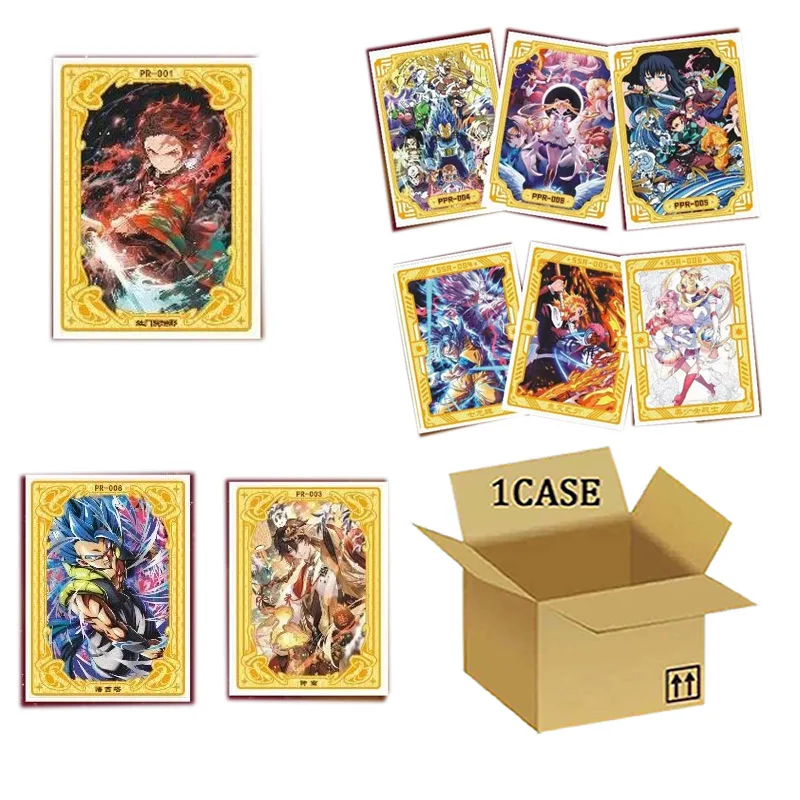 Wholesales Mixed Anime Collection Cards Premium New Original Creative ACG Anime Character Board Game Playing Trading Cards