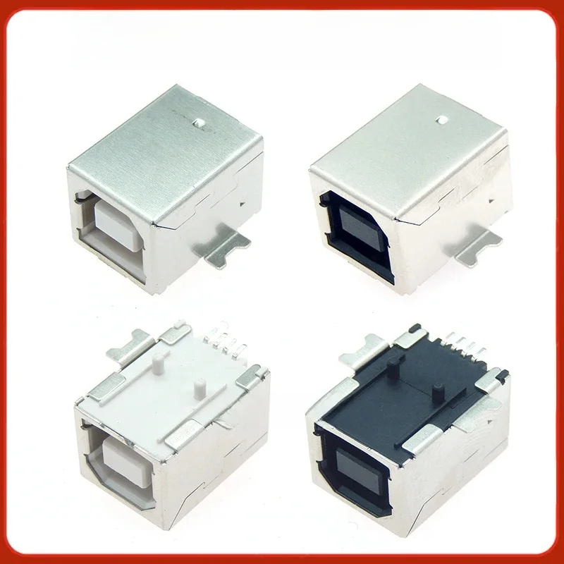 5Pcs Type B Femelle SMT 180 degrés USB-B SMD USB-BF Pour interface de communication de fax