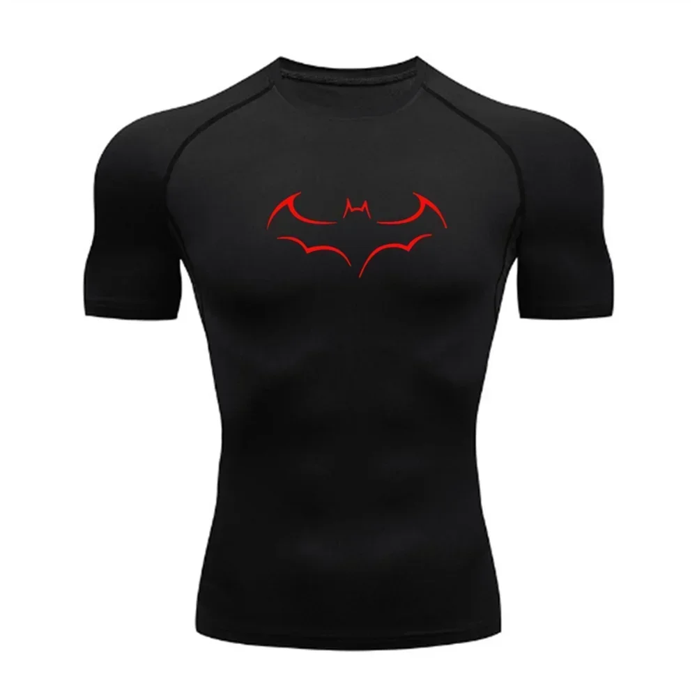 AliExpress DUTRIEUX Outdoor Cycling and Running T-shirt Casual Breathable Quick-drying Short-sleeved Bat Pattern Printed