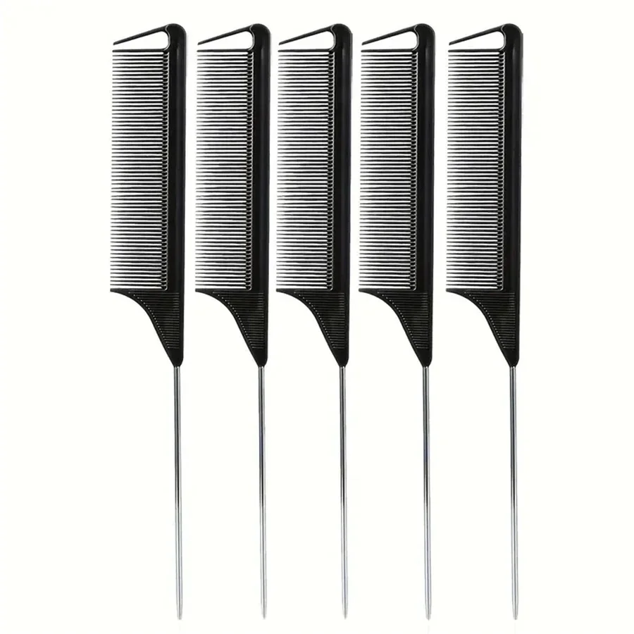 Ensemble de peignes à queue de Rat, 1 à 5 pièces, peigne de séparation pour la coiffure, peigne de coiffure professionnel pour Salon de coiffure, usage domestique