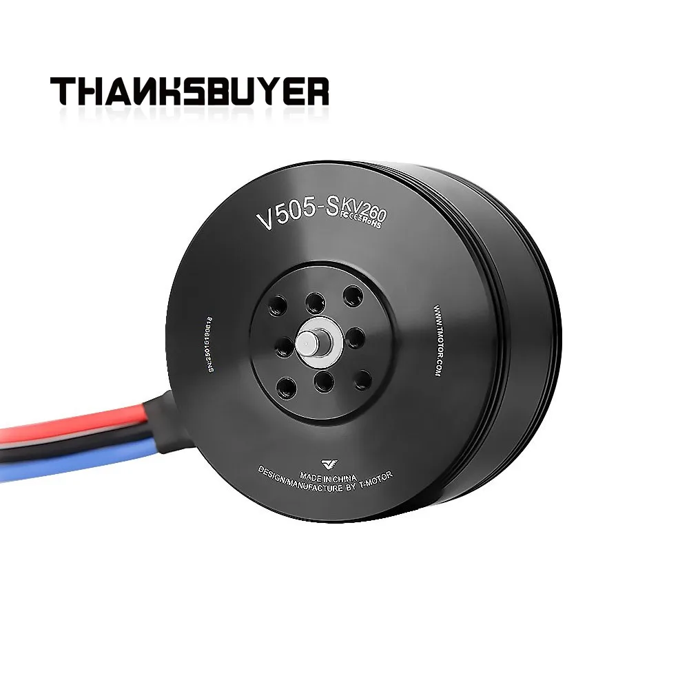 T-Motor UAV Motor Brushless Motor For VTOL Drone Playload 1KG 12S V505 260KV