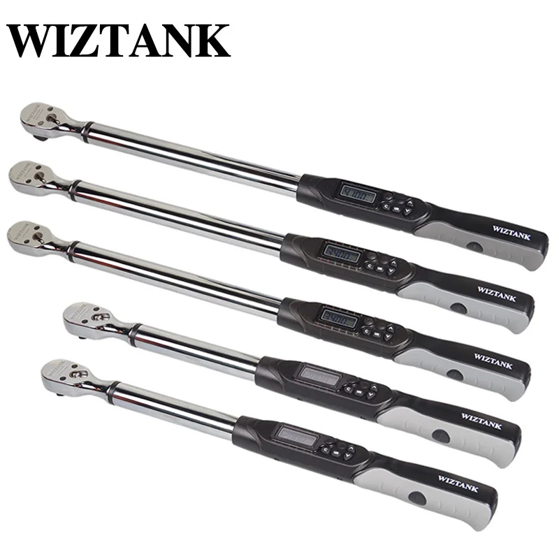 

WIZTANK Digital Torque Wrench WE Series Reversible Ratchet Head 1/2, 3/4 Inch 10-410 Nm Accuracy 1, 2% Car Repair Tool