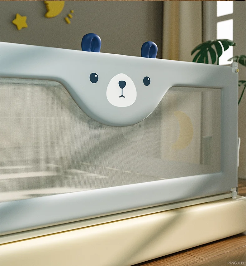 PANGDUBE 1 Stück Baby-Sicherheitsgeländer für Kinderbetten, Schutzbarriere für Kinderbetten, Montage durch Schrauben erforderlich – Detail 15