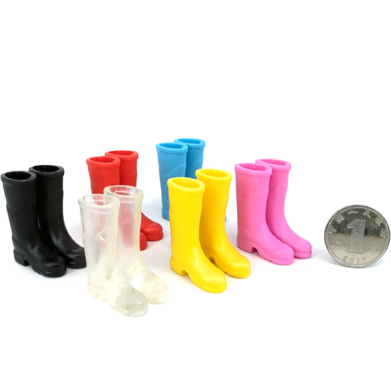 Dollhouse Decoration Mini Colorful Rain Boots Miniature Dolls Accessories 1/12 Children's doll house clothing boots