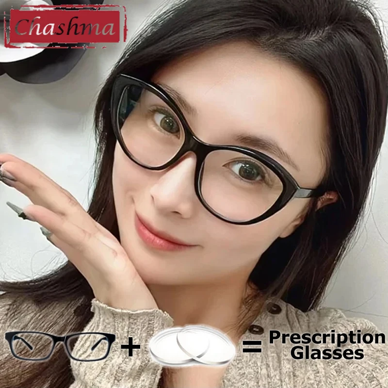 

Chashma Prescription Glasses Women Cat Eye Ready Eyewear Eyeglasses Frames Optical Myopia Presbyopia Designer Fashion Trend Gafa