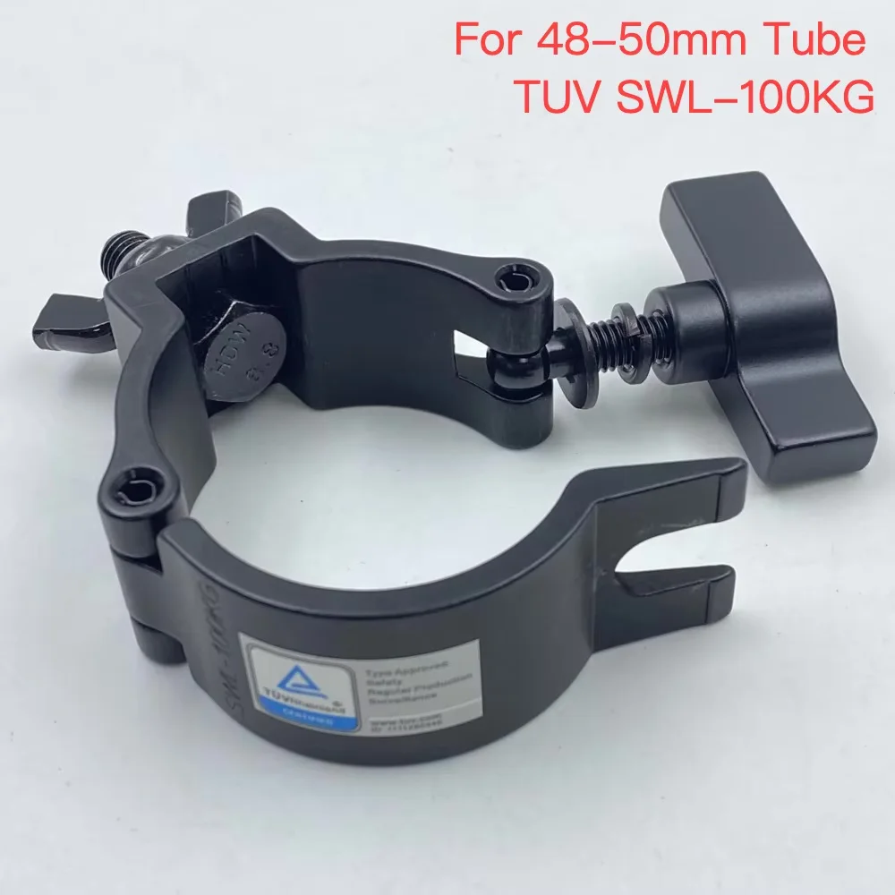 Aluminum Quick‑Release O‑Clamp Semi Coupler T‑Nut TUV Clamp OD 25mm 40mm 50mm Truss Tube Mount for Stage Lights Rigging Hardware