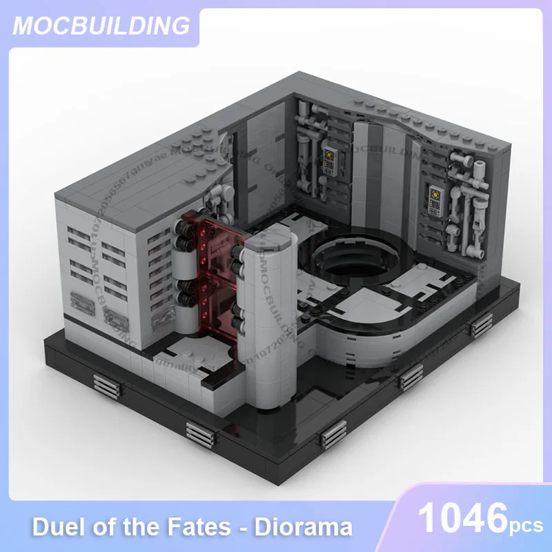 

Дуэль судьб - Диорама MOC, конструктор, набор для сборки, развивающие креативные игрушки, коллекционные модели, подарки, 1046 деталей