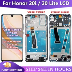 Amoled para honor 20 lite lcd MAR-LX1H display touch screen montagem substituição para honor 20 lite HRY-LX1T tela com quadro