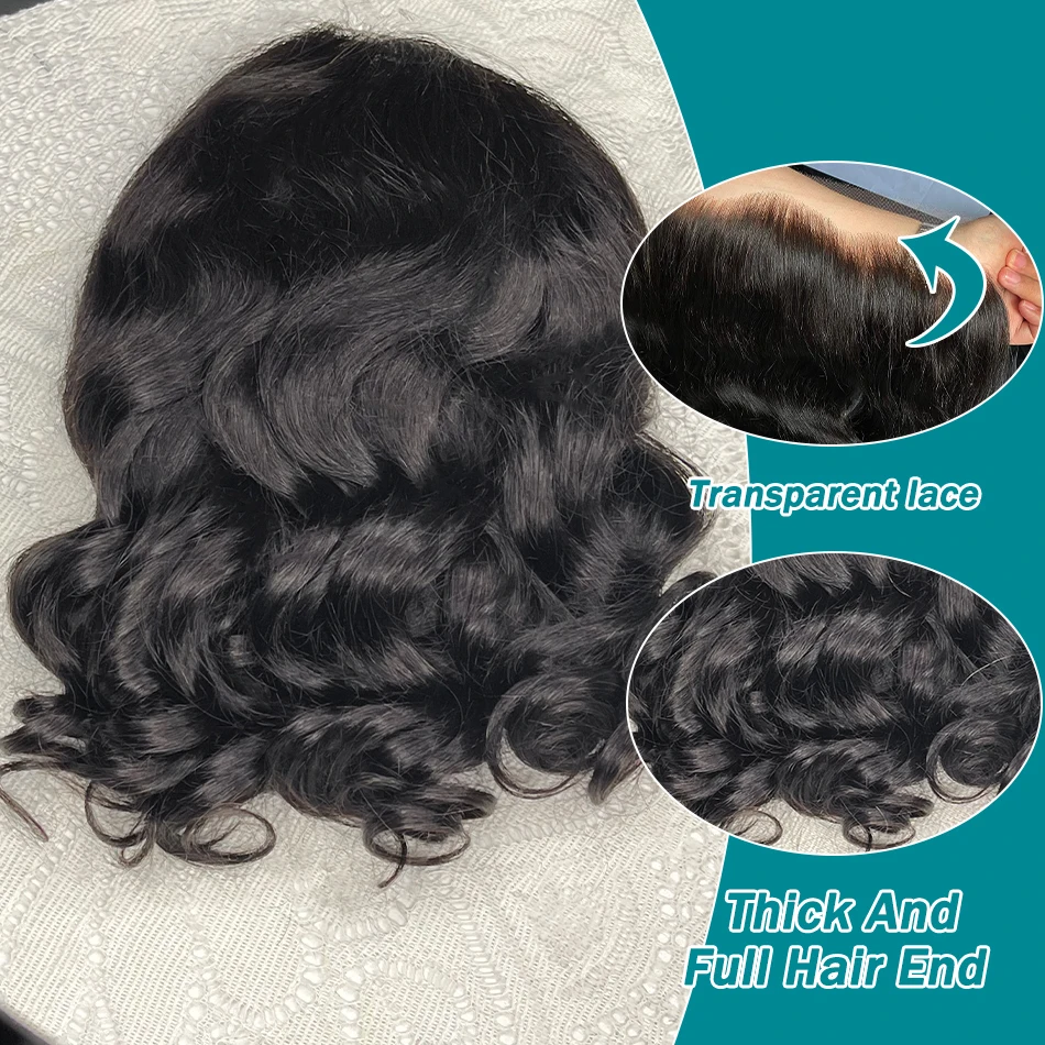 الجسم موجة قصيرة بوب الباروكات شعر الإنسان HD 13x6 الدانتيل شعر مستعار أمامي ريمي Preplucked الدانتيل أمامي غلويليس 5x5 إغلاق شعر مستعار للنساء السود #2