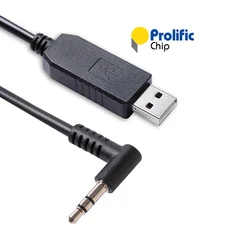 Prolific PL2303GT USB RS232 직렬-3.5mm 스테레오 플러그 L 모양 케이블 Elecraft KX2 KX3 W2 KAT500 PX3 KXPA100 KXUSB