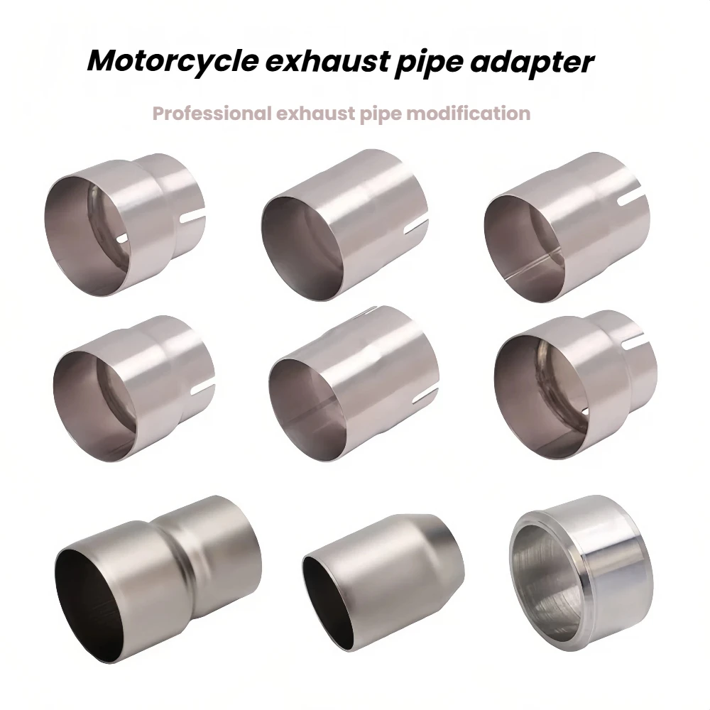 Universal Motorcycle Exhaust Pipe Inner Diameter 60MM Conversion 51MM Aperture Converter Adapter Reducer Muffler Connector