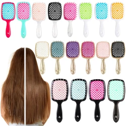 Massage Combs Tangled Hair Comb Detangling Hair Brush Hollow Out Wet Curly Hair Brushes Barber Comb Salon Hair Styling Tools