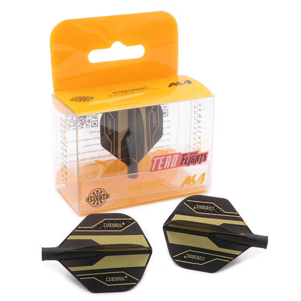 

CUESOUL TERO AK4 Dart Flights Standard Shape New Launch, Set of 3-Black