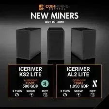 A1 BUY 7 GET 4 FREE New IceRiver AL2 Lite 2Th/s 500W Alephium Miner ALPH Mining Asic Crypto Miner Blake3