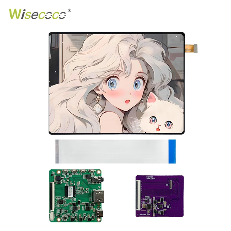 Imagem -05 - Oled Ips Display para Raspberry pi Wisecoco 2k Screen Ips Display 2480x1860 Displays para pc Laptop Ps4 Xbox tv Box 8