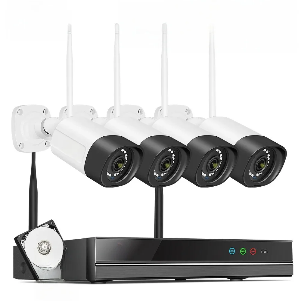 Hiseeu H.265 10CH NVR 5MP Wifi Bewakingscamera Systeem Kleur Nacht Human Motion 2-weg Audio WiFi Outdoor Beveiligingscamera's Set - afbeelding 2