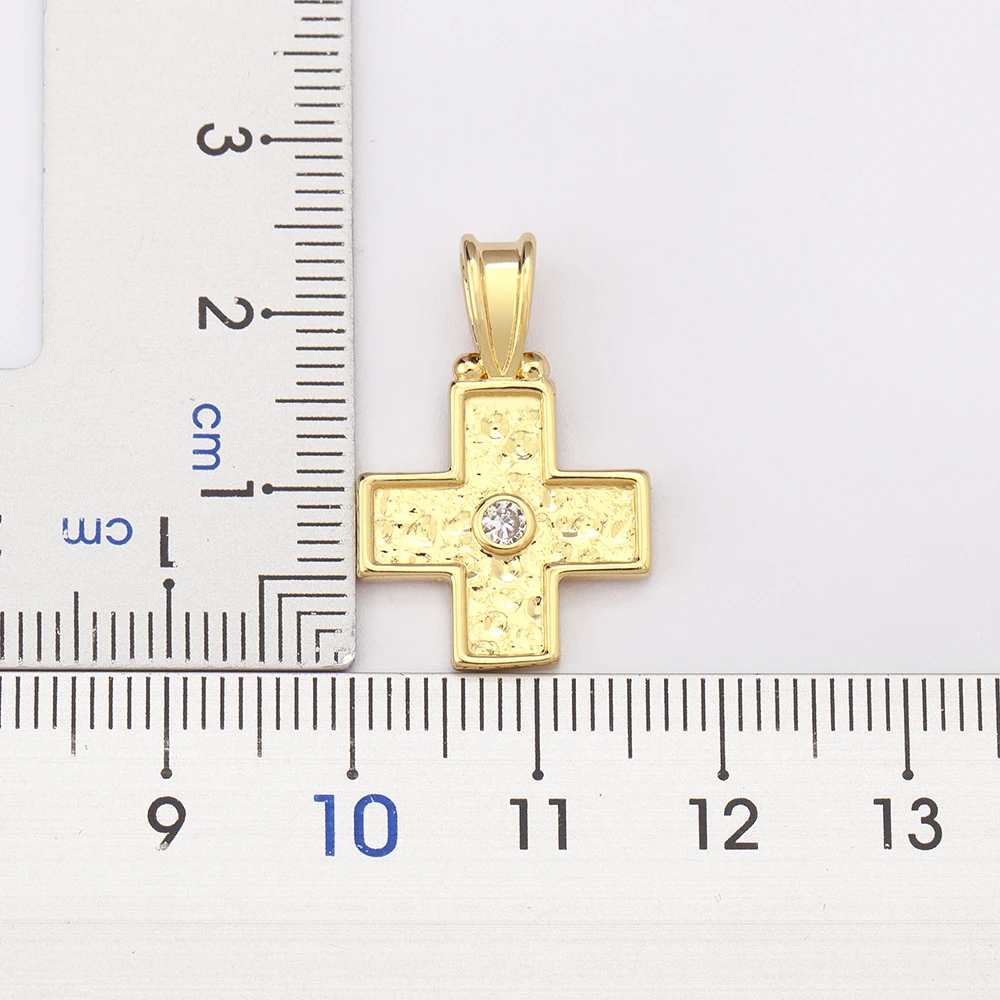Nidin Fashion Female Cross Pendant High Quality Creative Trend Crystal Zircon Jewelry Necklace For Women Wholesale Accessories