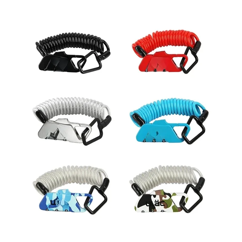 AliExpress ULAC Bicycle Combo Lock 1.2m Extended Spiral Cable 3 Digits Combination Resettable Lightweight Size Portable Bike Accessories