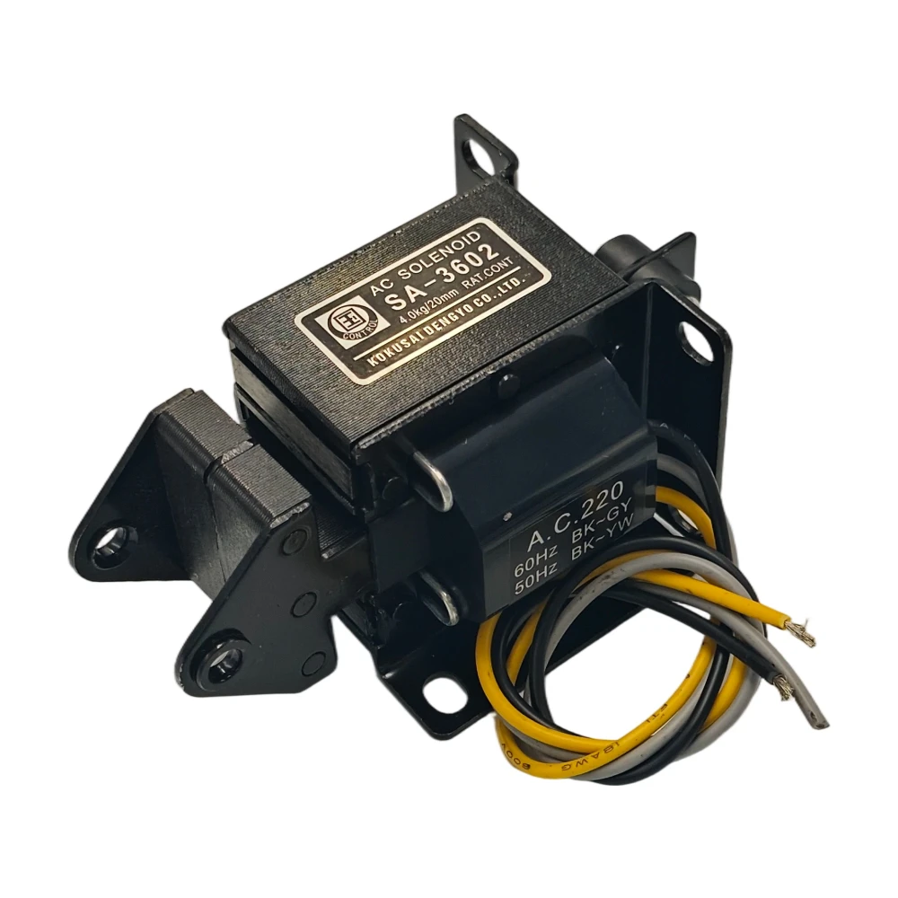 SA-3602 AC Pull Type Traction Solenoid Electromagnet 4kg Force 40N 20mm Stroke Full Copper Coil Industrial Solenoid