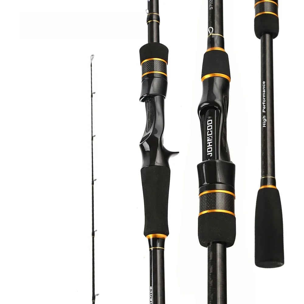 JOHNCOO Carbon wędka spinningowa Casting Booster Jigging Rod 2 sekcje wędka Ex-Fast wędka 2.1m ML M 2 porady 5-28g — zdjęcie 2