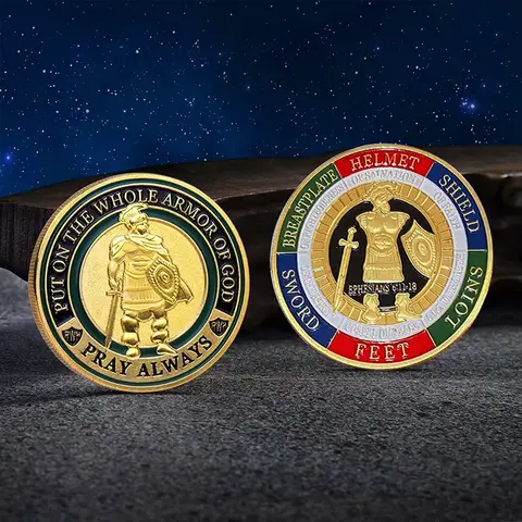เกราะของพระเจ้าอธิษฐานเหรียญท้าทายทางทหารเสมอ