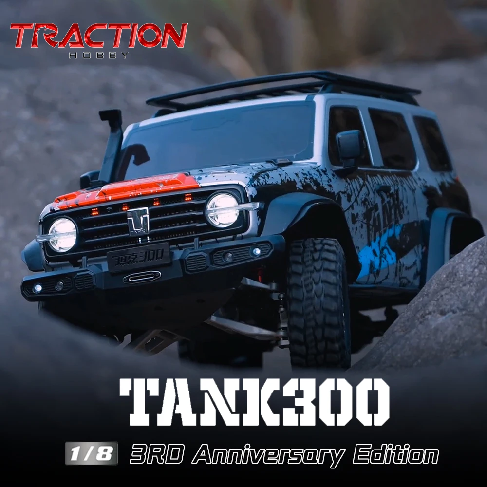 

TRACTION HOBBY KM 1:8 TANK300 3rd Anniversary Edition 2.4GHz RTR 1/8 RC Electric Remote Control Model Car Off-Road Crawler