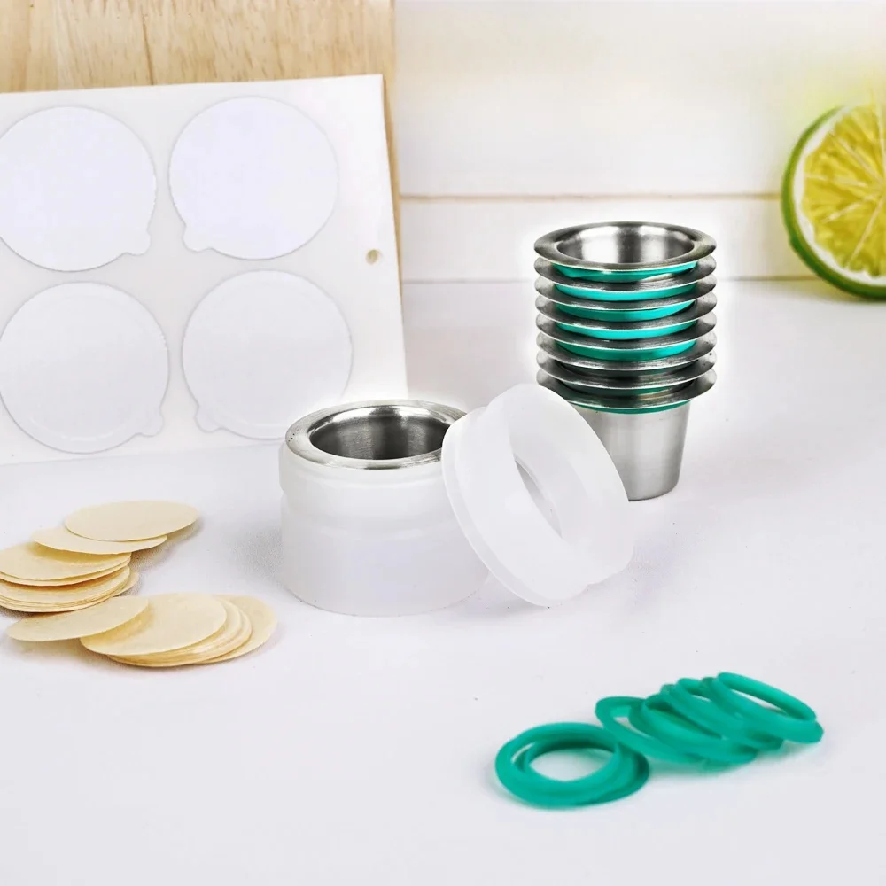 Capsules réutilisables avec joints en aluminium, compatibles avec les dosettes de café rechargeables originales Nespresso avec outil de remplissage, papiers filtrants