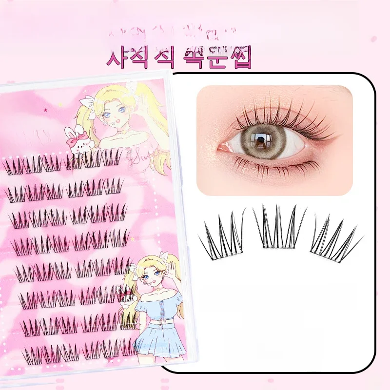 Cils auto-adhésifs en grappe, sans colle, individuels, doux, idole, grappes de cils, réutilisables