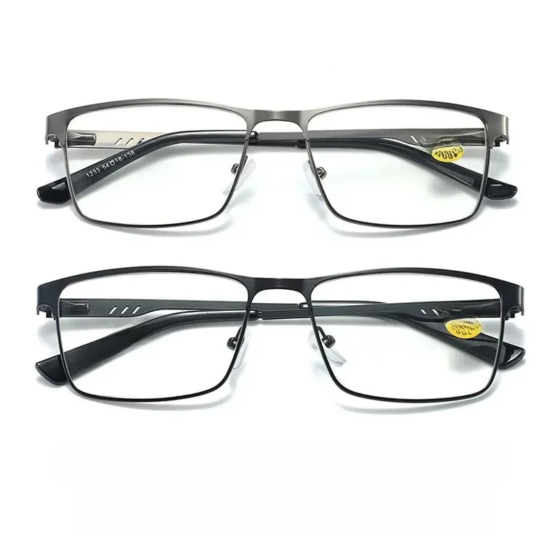 Mannen Business Leesbril Frame voor Reader Heren Presbyopie Blauw Licht Blokkeren Brillen Klassieke Verziendheid Bril Diopte - afbeelding 2