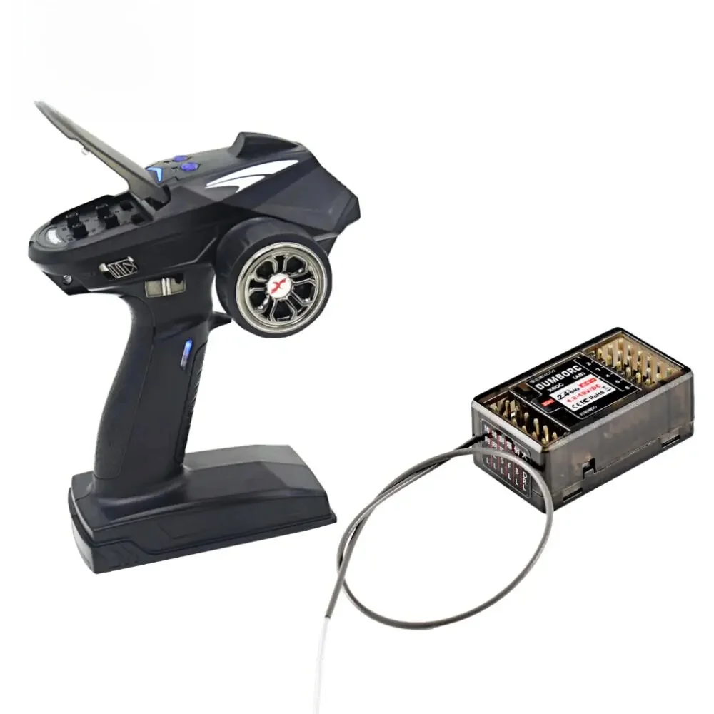 DUMBORC X6P 6CH 2.4G RC Radio Controller Zender met X6DC Ontvanger voor RC Auto Boot Tank Ondersteuning DIY - afbeelding 2