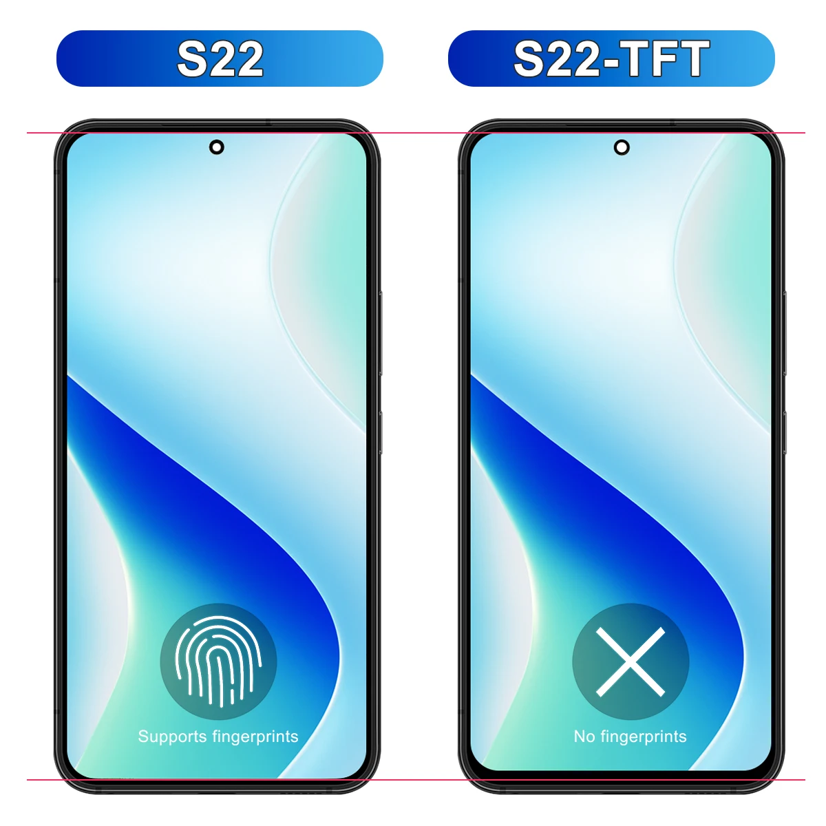 S22 5G S901B Screen Assembly for Samsung S22 Plus 5G S906B SM-S906B/DS Lcd Display Digital Touch Screen With Frame Replacement