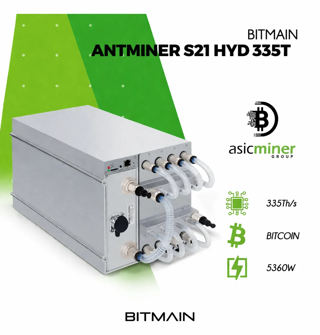 

BUY NOW_ ntminer S21 Hydro 335Th/s Bitcoin Miner 380V 3-Phase ASIC BTC Mining Machine High Efficiency Hydro Cooling Brand New Re