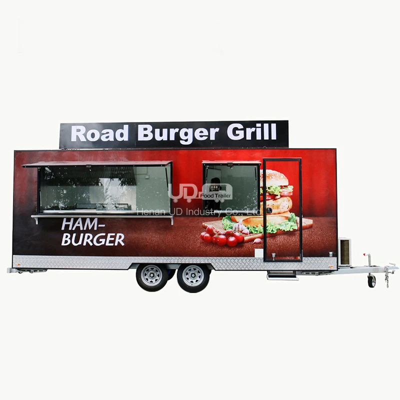 Factory Mobile Fast Food Trailer Outdoor Concession BBQ Food Trailer Camper Street Food Truck Pizza Kitchen Food Cart