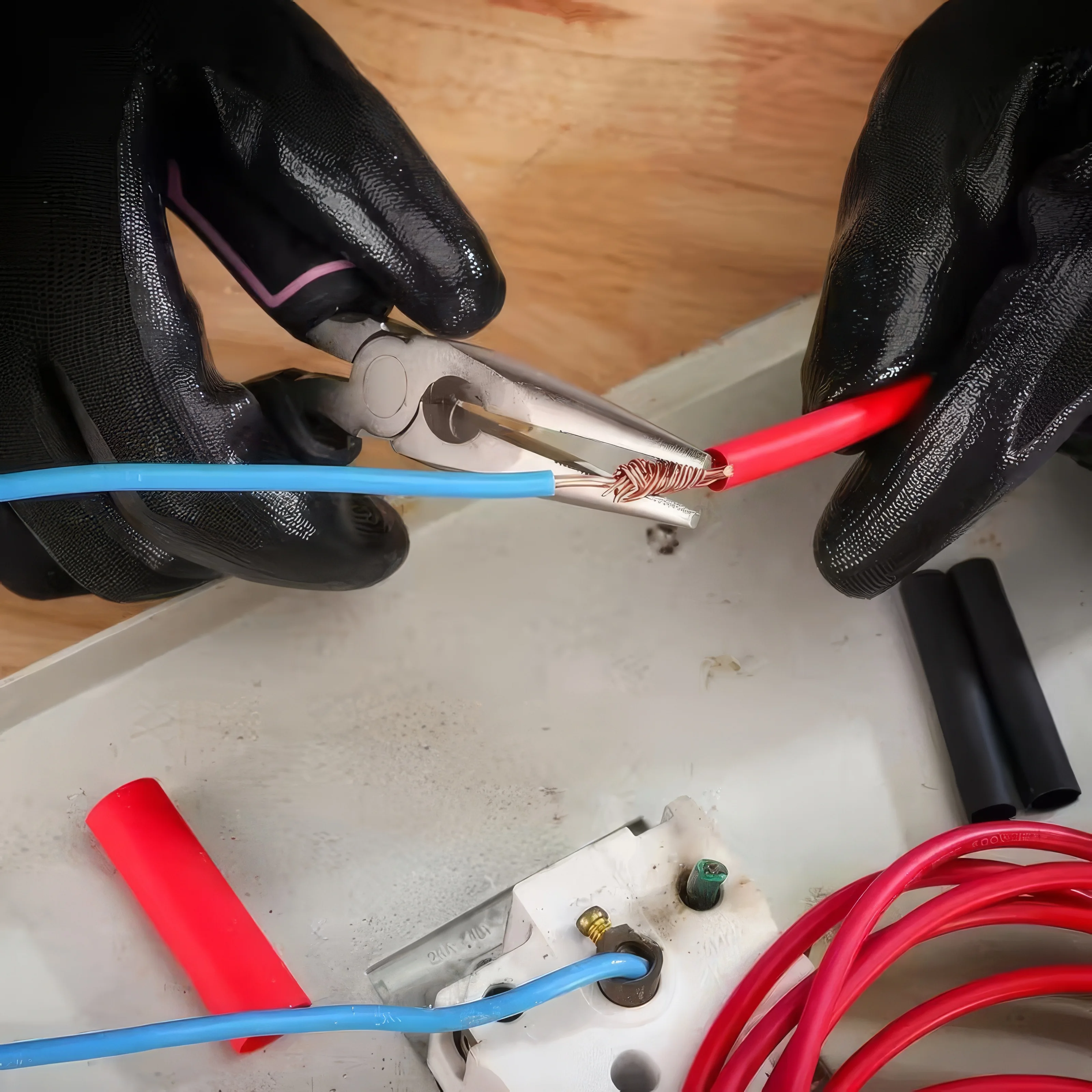 

127 Pieces of Red and Black Heat Shrink Tubing, Available in Multiple Sizes, Suitable for DIY Electrical Insulation