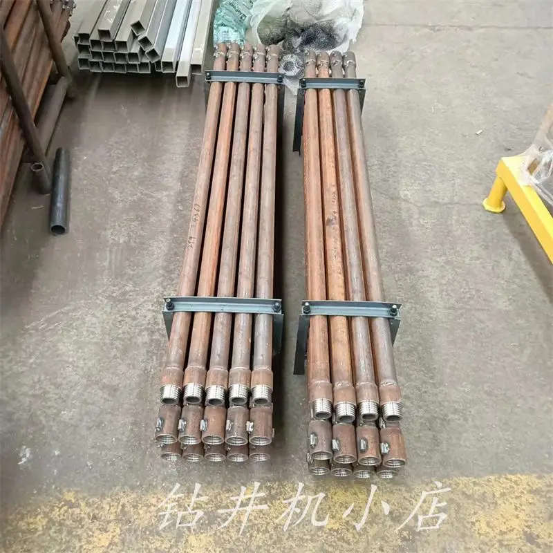 10pcs 42mm 50mm 76mm 89mm 102mm Water Well Drill Pipe For Drilling Rig Drill Rod Drilling Rig Pipe Price For Sale