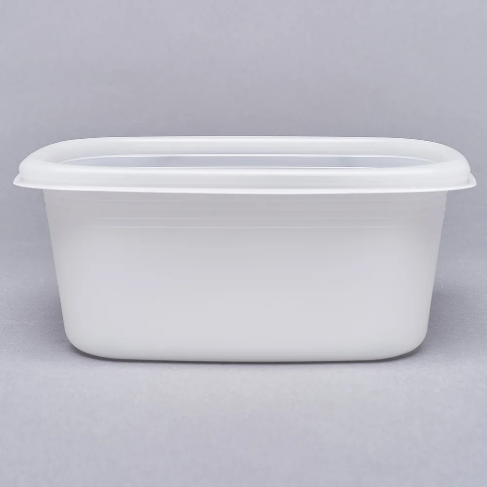 Square packaging delivery side dish airtight porridge container over 1050ML, 25 pieces (torso + lid)