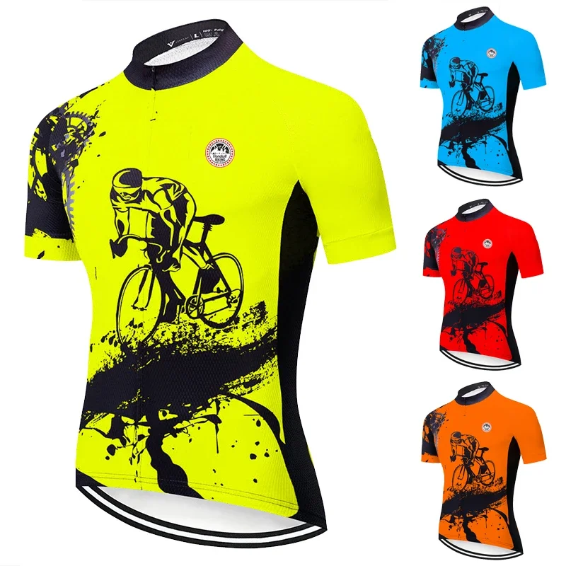 AliExpress NONE Cycling Jersey 2024 New Summer Men Racing Outdoor Clothing Ropa Ciclismo Short Sleeve MTB Bike Shirt Maillot Ciclismo Quick Dry