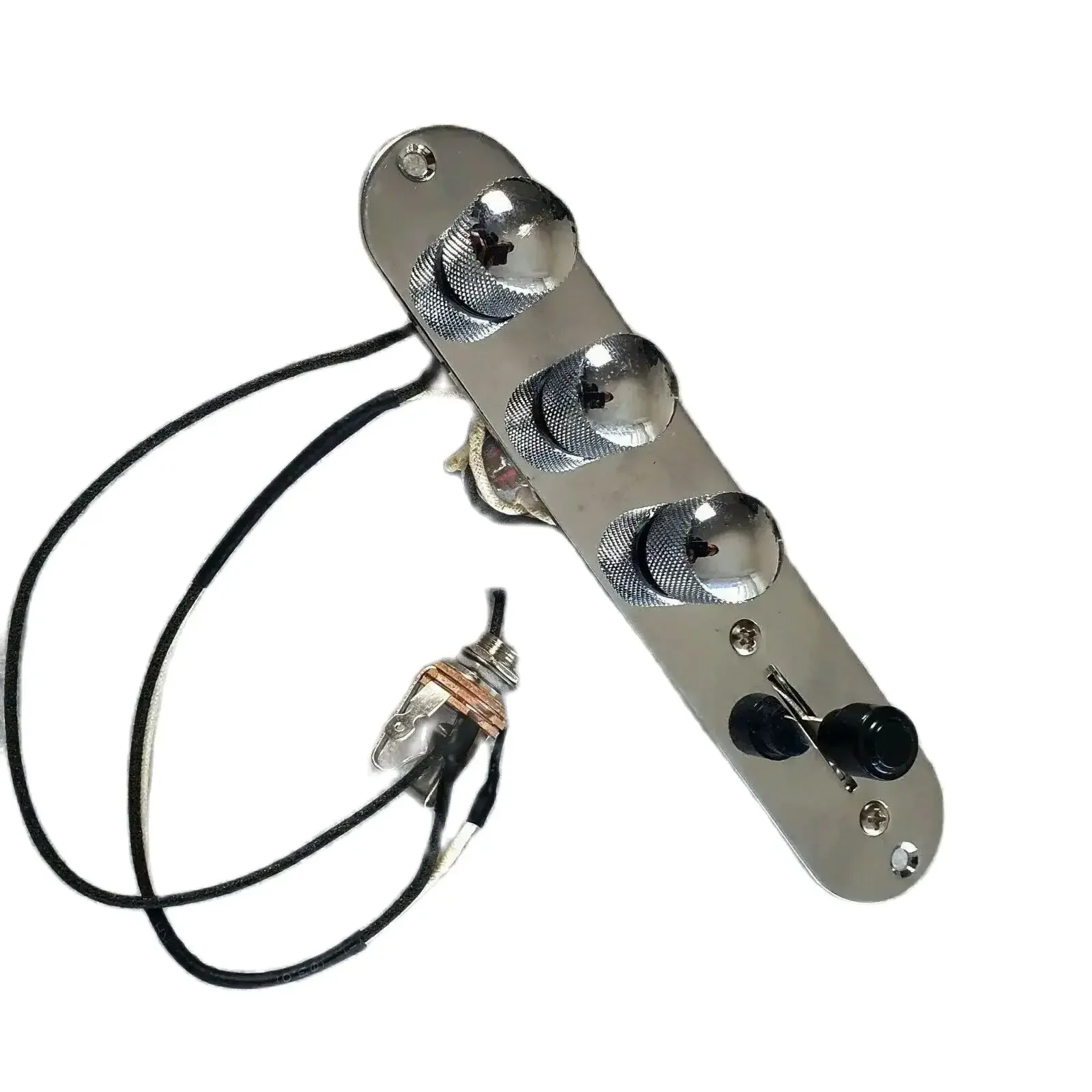 Vorverdrahtetes Tele-Bedienfeld TMAS-C Nashville mit 500K Custom Basin Oak Switch Orange Drop