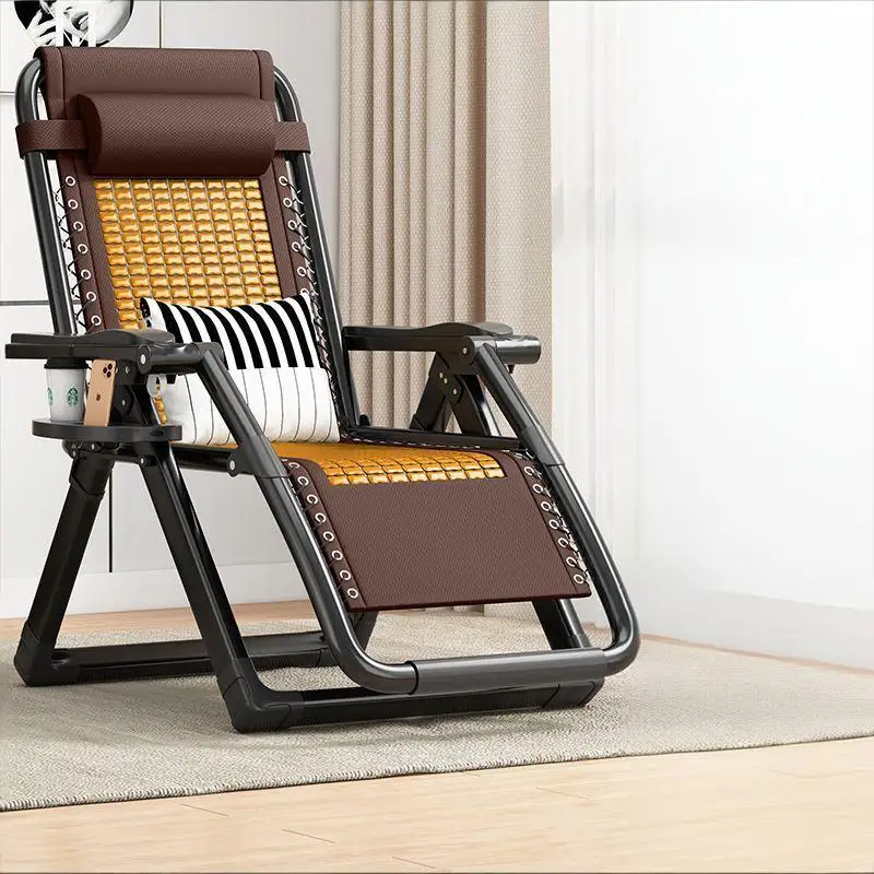 

Бамбуковое кресло-шезлонг, складное, подходит для пожилых людей, для балкона, домашнего использования, отдыха, сна, офиса, сидения и сна лежа.