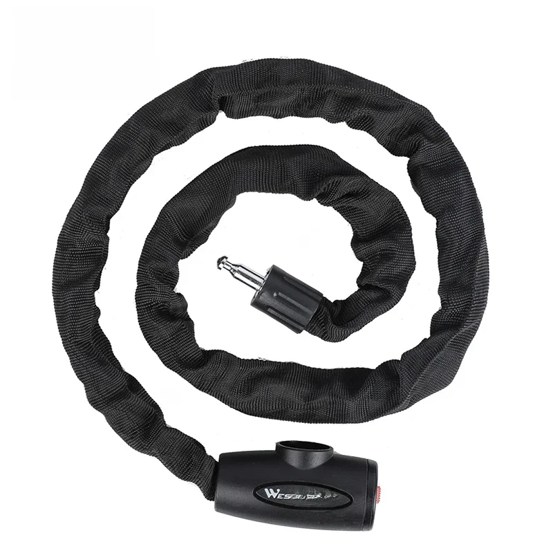 AliExpress West Biking WEST BIKING Bicycle Anti Theft Chain Lock Hard Steel Alloy Durable Bold Lock For MTB Bike Motorcycle Scooter Cycling Accessories
