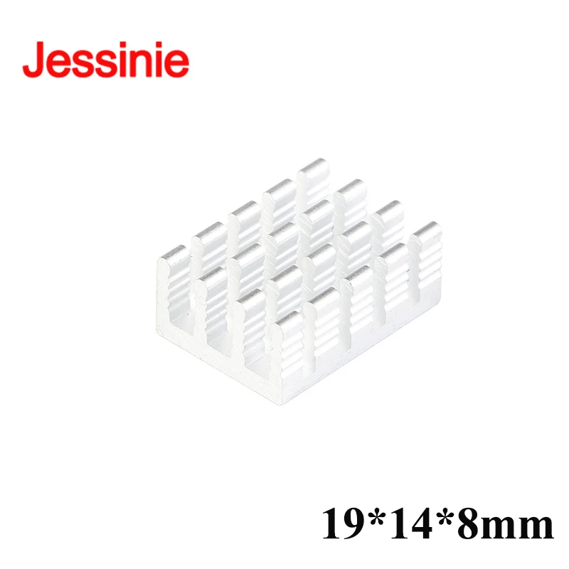 100Pcs/1pc 19*14*8mm Aluminum Alloy Heatsink Radiator Heat Sink Electronic Chip IC Cooling Radiator Cooler For CPU RAM GPU PCB