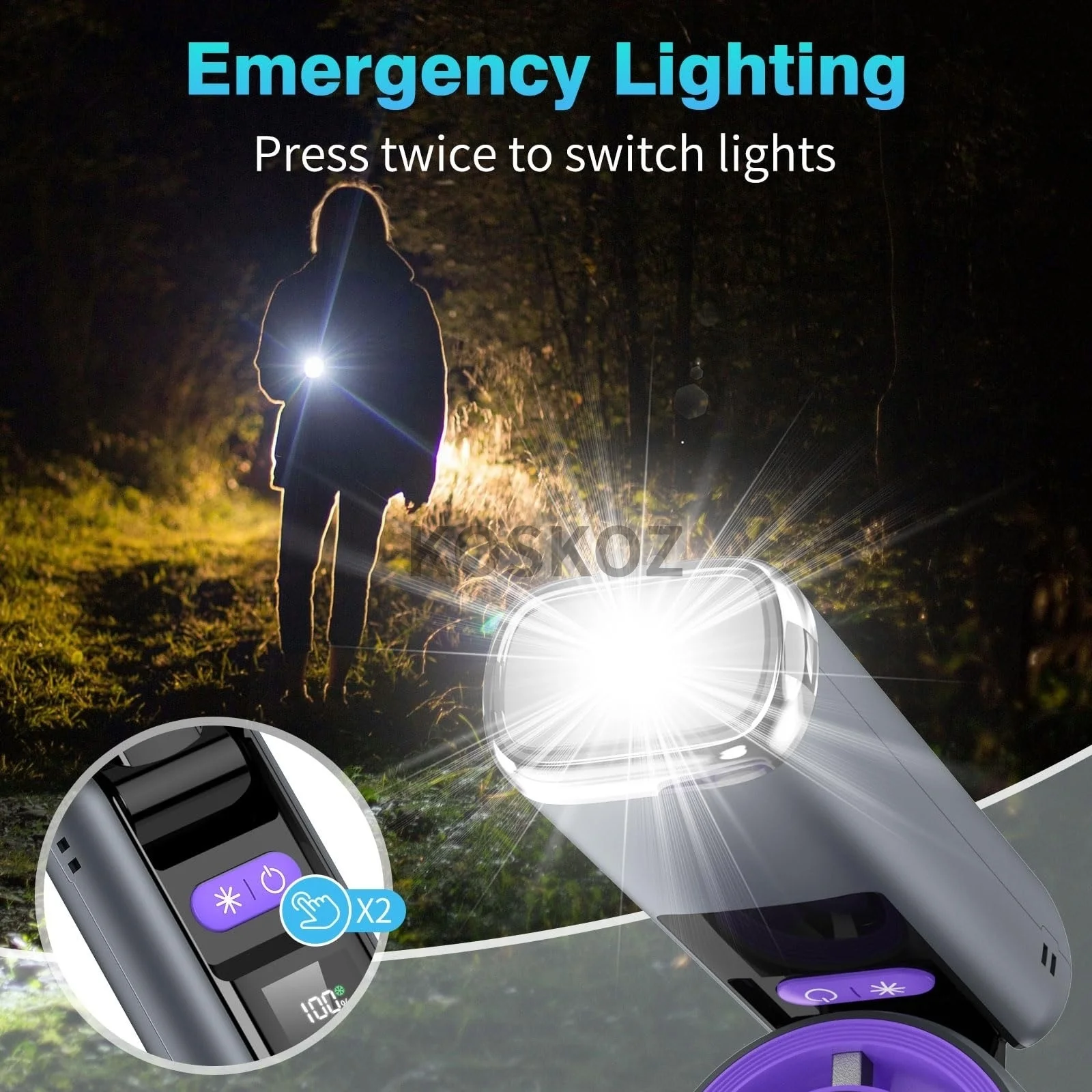 Ручной вентилятор 3 в 1, мини-вентилятор с фонариком и охлаждением, с воздушным турбо-вентилятором для активного отдыха, путешествий, работы