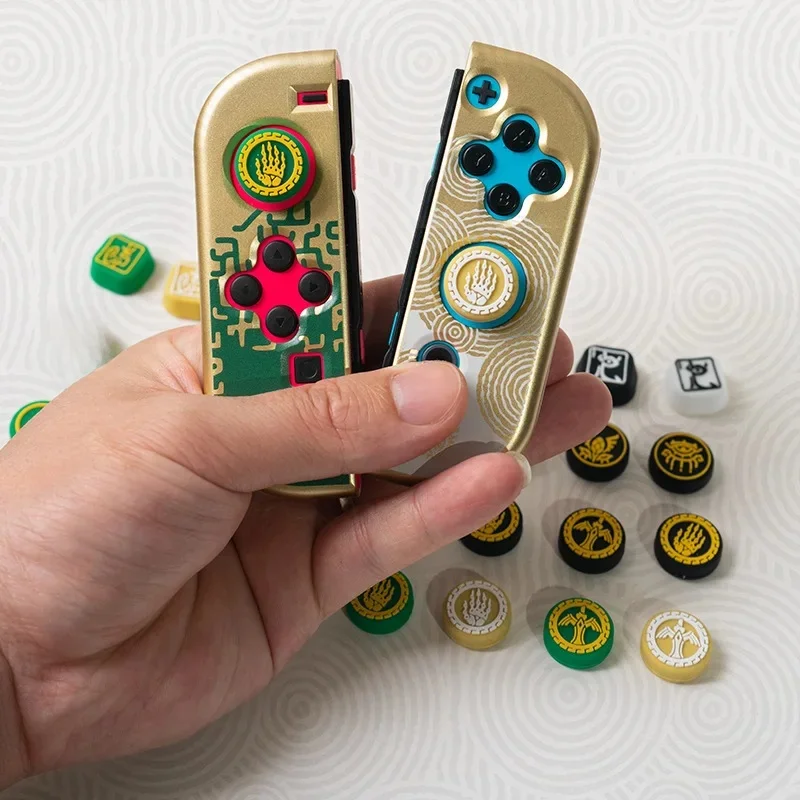 Poignées de pouce pour nintendo Switch oled Kingdom of Zelda Tears thème chapeau à bascule oled/lite Silicone chapeau à bascule capuchons de boutons interrupteur