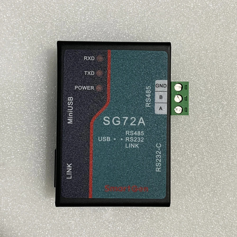 

Free Shipping SG72A SmartGen Controller A Communication Port Conversion Module RS232 RS485 LINK to USB