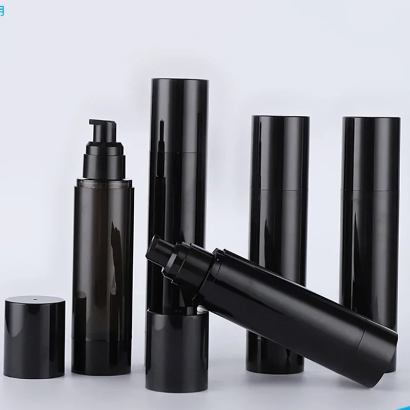 10 Stuks 15Ml 30Ml 50Ml 100Ml 150Ml Mini Lege Draagbare Zwarte Lege Dispenser Lotion Pompcrème Flessen - afbeelding 2