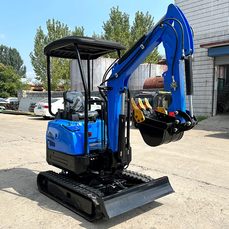 Customized New Design TZ16 1.6Ton Tracketed Digger Auger Attachment Cheap Chinese Digger Machine Mini Excavator With Cheap Price