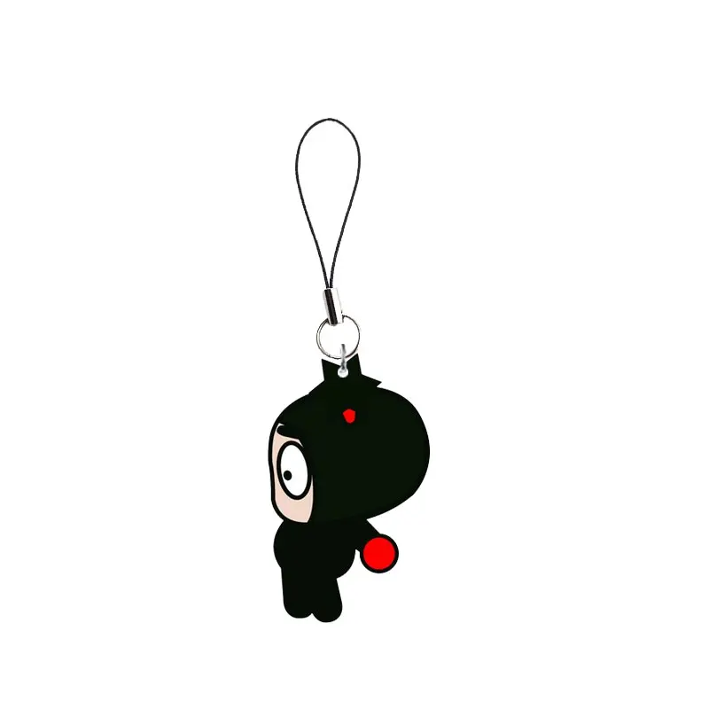 China Doll Pucca Mobile Phone Chain Keychain Gift Pucca Phone Charms Funny Pendant Small Pendant Keyring