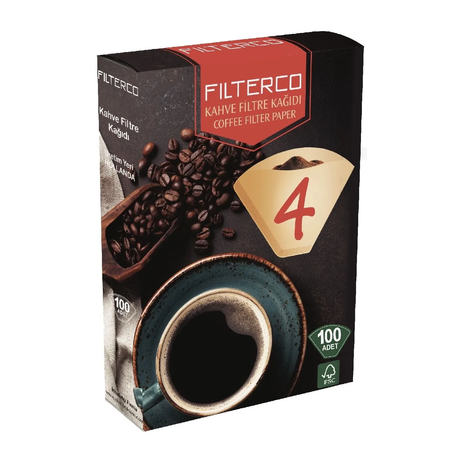 Filterco Coffee Filter Paper 1 Pack 100 pcs Fast Free shipping